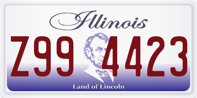 IL license plate Z994423