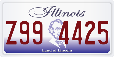 IL license plate Z994425