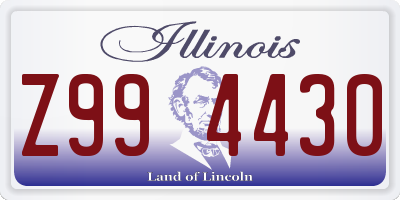 IL license plate Z994430