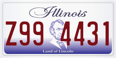 IL license plate Z994431