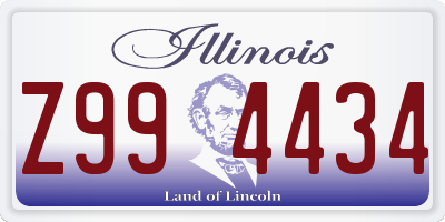 IL license plate Z994434