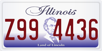 IL license plate Z994436