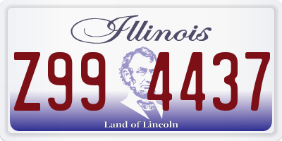 IL license plate Z994437