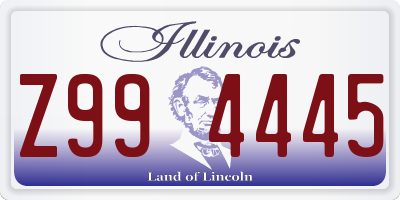 IL license plate Z994445