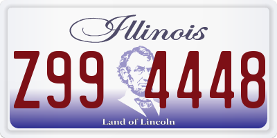 IL license plate Z994448