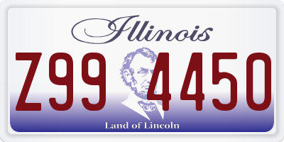 IL license plate Z994450