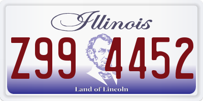 IL license plate Z994452