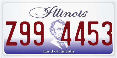 IL license plate Z994453