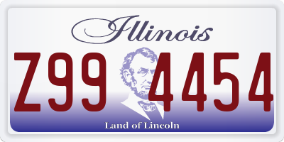 IL license plate Z994454