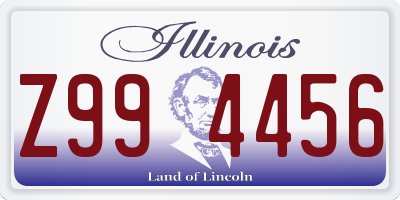 IL license plate Z994456