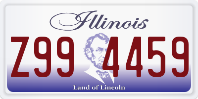 IL license plate Z994459