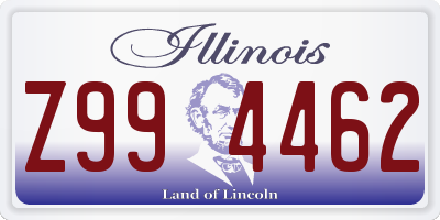 IL license plate Z994462