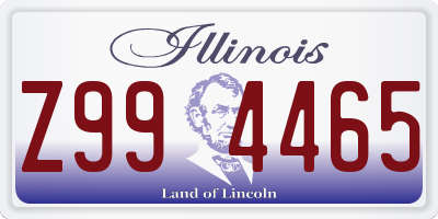 IL license plate Z994465