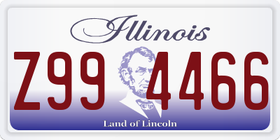 IL license plate Z994466