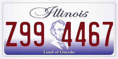 IL license plate Z994467