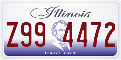 IL license plate Z994472