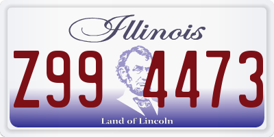 IL license plate Z994473
