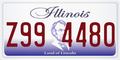 IL license plate Z994480