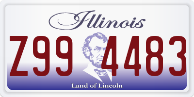 IL license plate Z994483