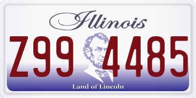 IL license plate Z994485