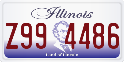 IL license plate Z994486