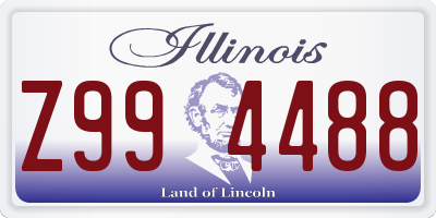 IL license plate Z994488