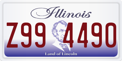 IL license plate Z994490