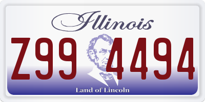 IL license plate Z994494