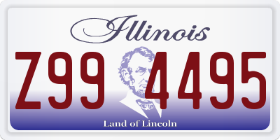 IL license plate Z994495