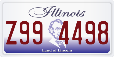 IL license plate Z994498