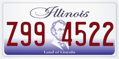 IL license plate Z994522