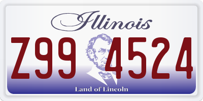 IL license plate Z994524