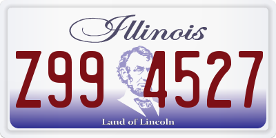 IL license plate Z994527