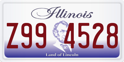 IL license plate Z994528