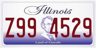 IL license plate Z994529