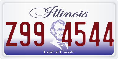 IL license plate Z994544