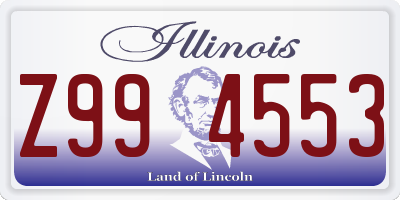 IL license plate Z994553