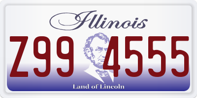 IL license plate Z994555