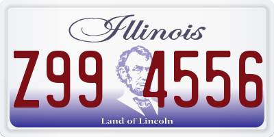 IL license plate Z994556