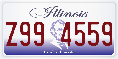 IL license plate Z994559