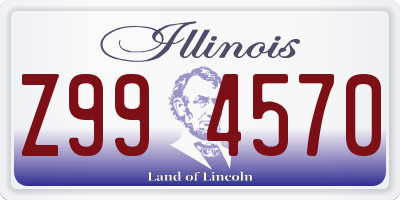 IL license plate Z994570