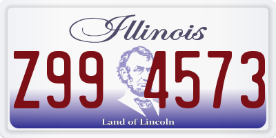 IL license plate Z994573