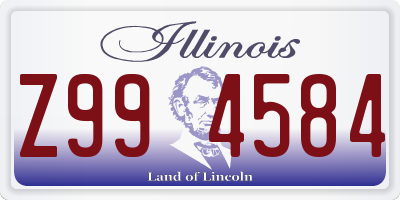 IL license plate Z994584