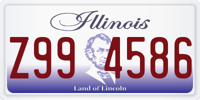 IL license plate Z994586