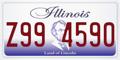 IL license plate Z994590