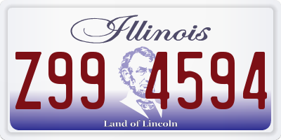 IL license plate Z994594