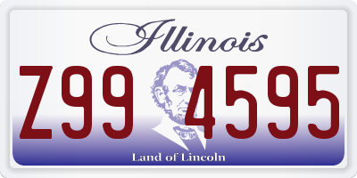 IL license plate Z994595