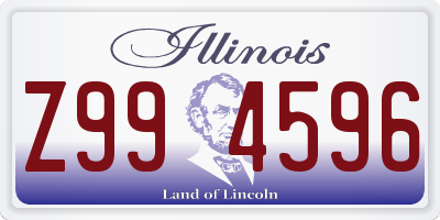 IL license plate Z994596