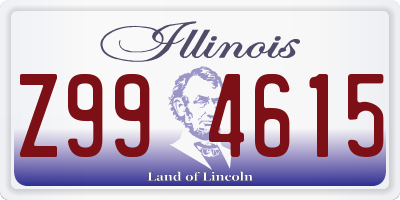 IL license plate Z994615