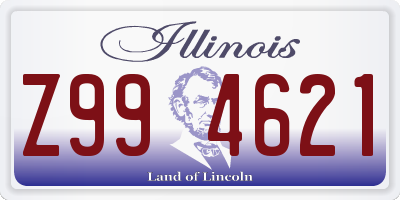 IL license plate Z994621